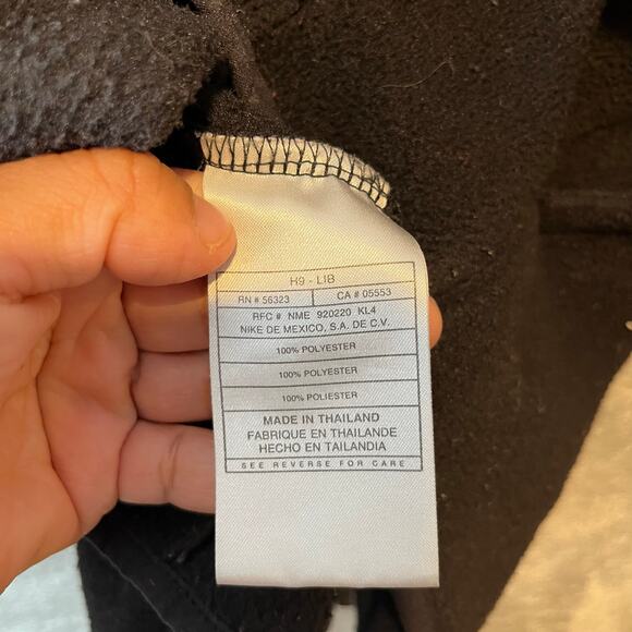 Nike Vintage Y2K Zip Up Sweater Size XL Black - Picture 6 of 7